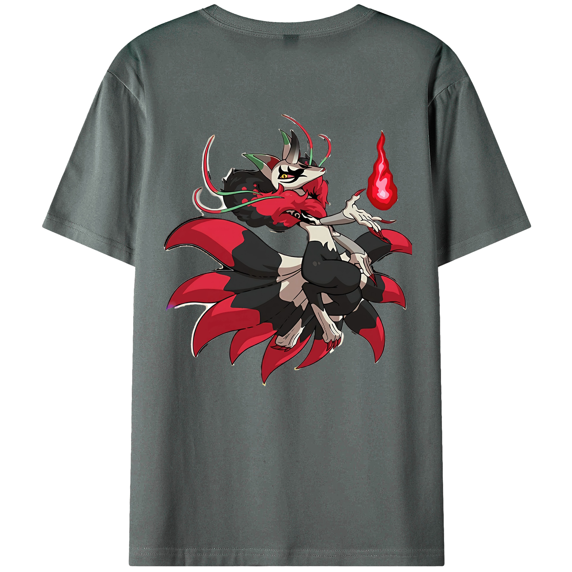 （画像用） 妖怪ウォッチ Yo-kai Watch 綿100％ メンズ半袖Tシャツ（バックプリント） 通気性